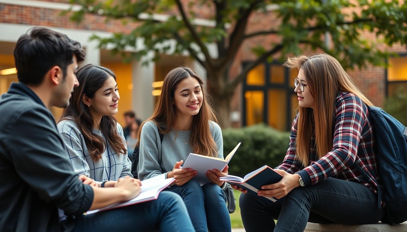 Structured study materials and learning resources on a desk